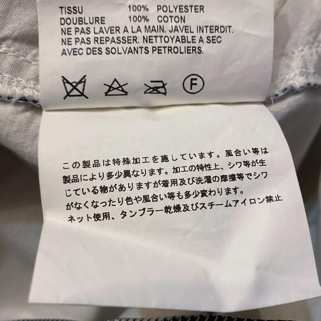 ブラックコムデギャルソン ポリ縮千鳥格子ジャケット サイズM