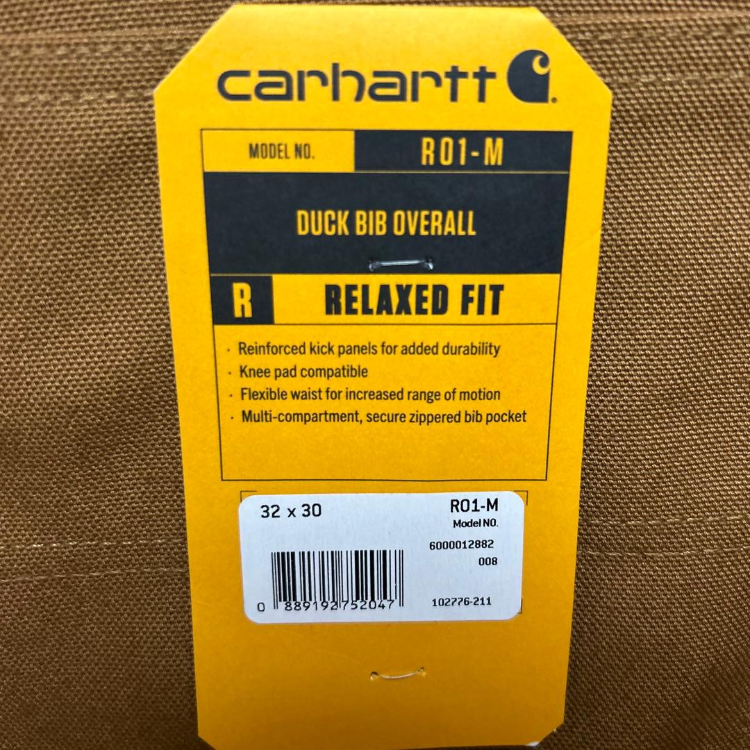Carhartt duck bib overall 32×30