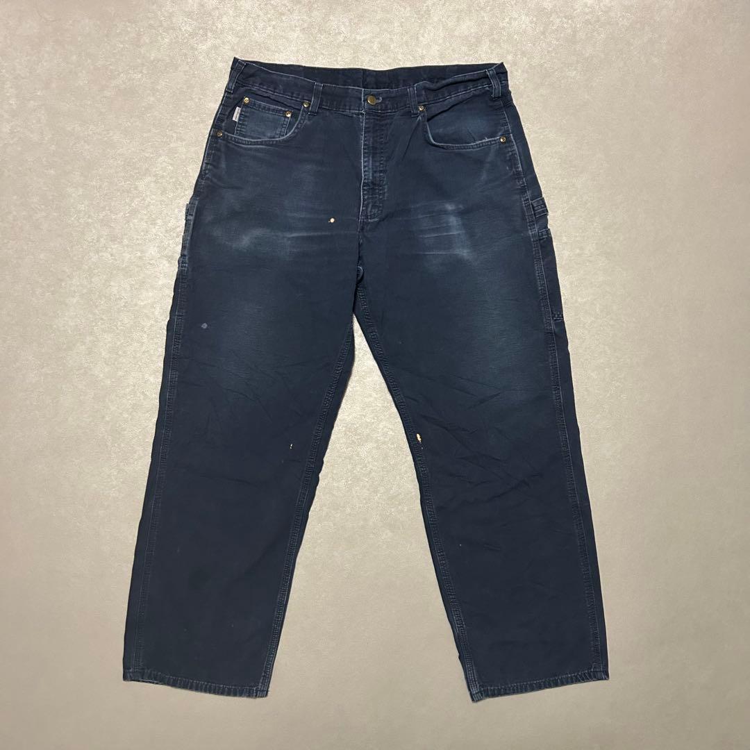 Carhartt 00s メキシコ製ダックペインターパンツフェードボロ38×32