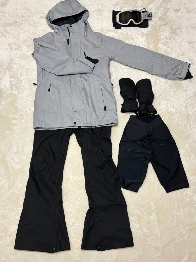 スノーボードウェアセット（グレー/ブラック）