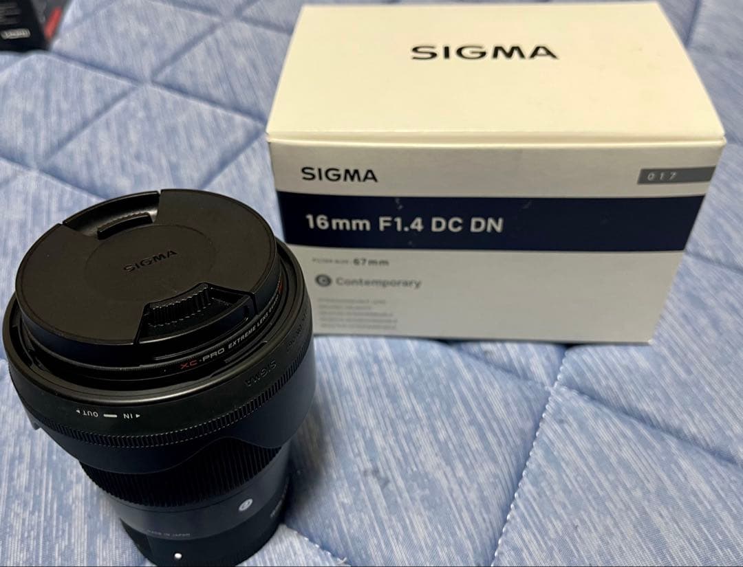 SIGMA 16mm F1.4 DC DN レンズ　レンズフィルター付き
