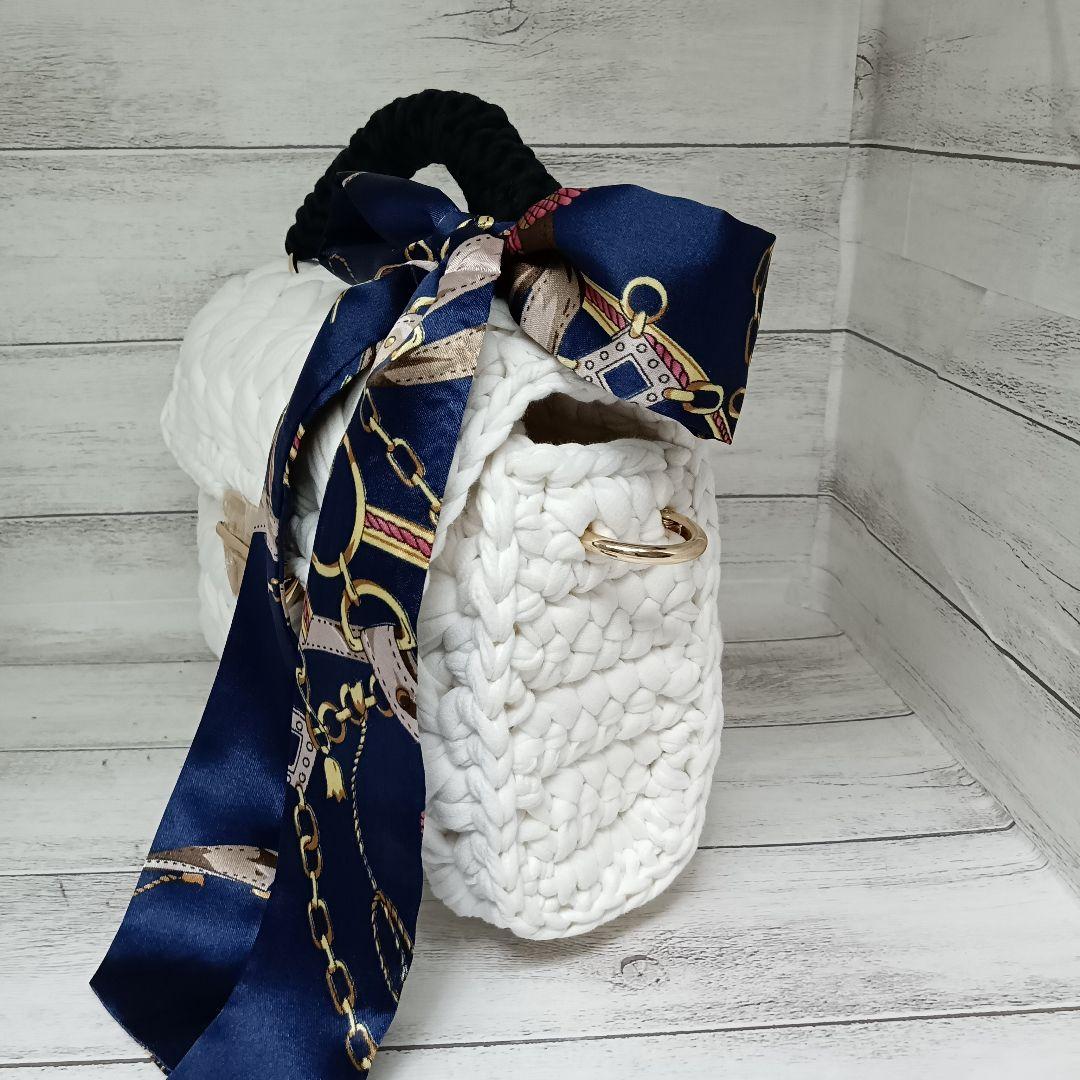 sora.ai様オーダー ロシアヤーン/玉編みショルダー