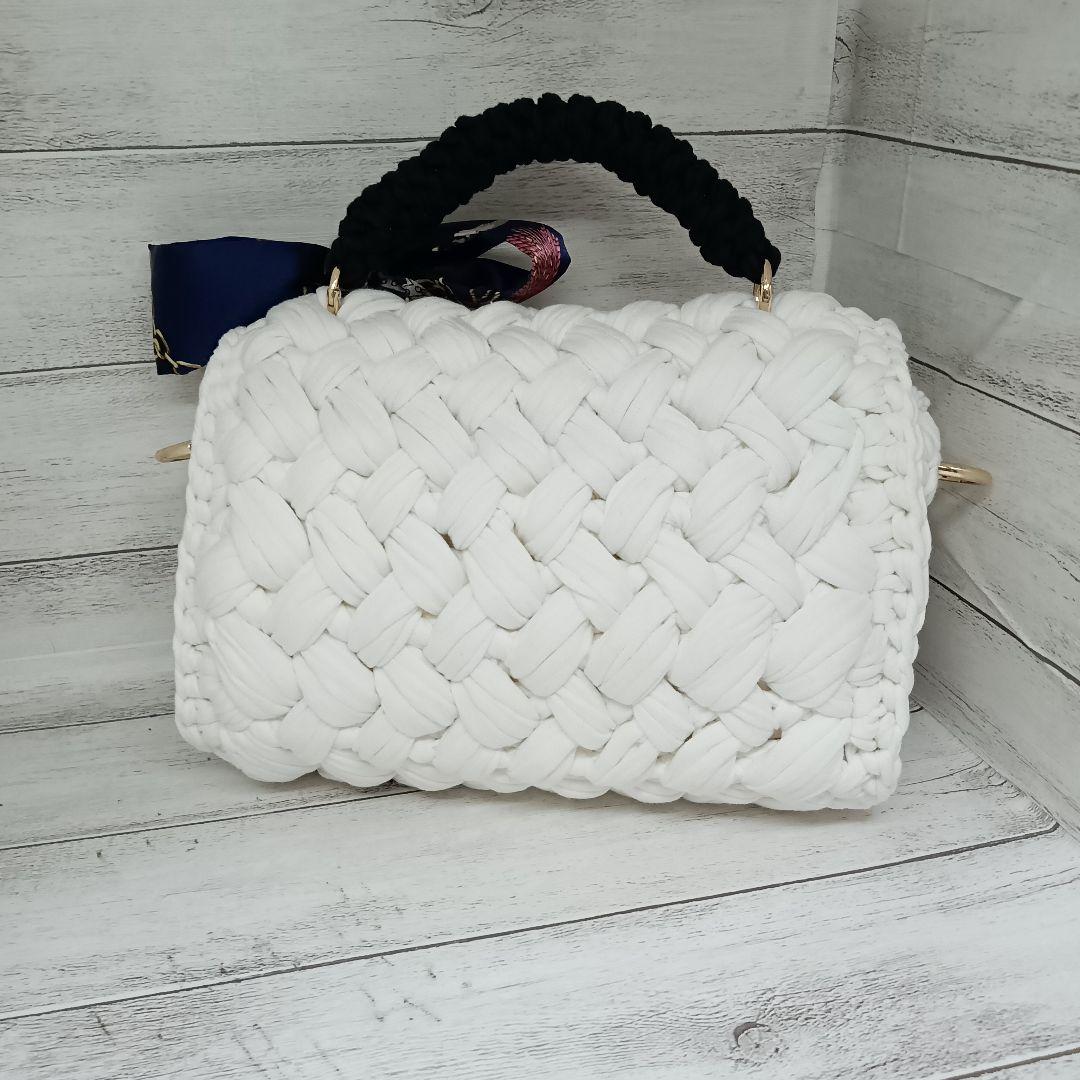 sora.ai様オーダー ロシアヤーン/玉編みショルダー