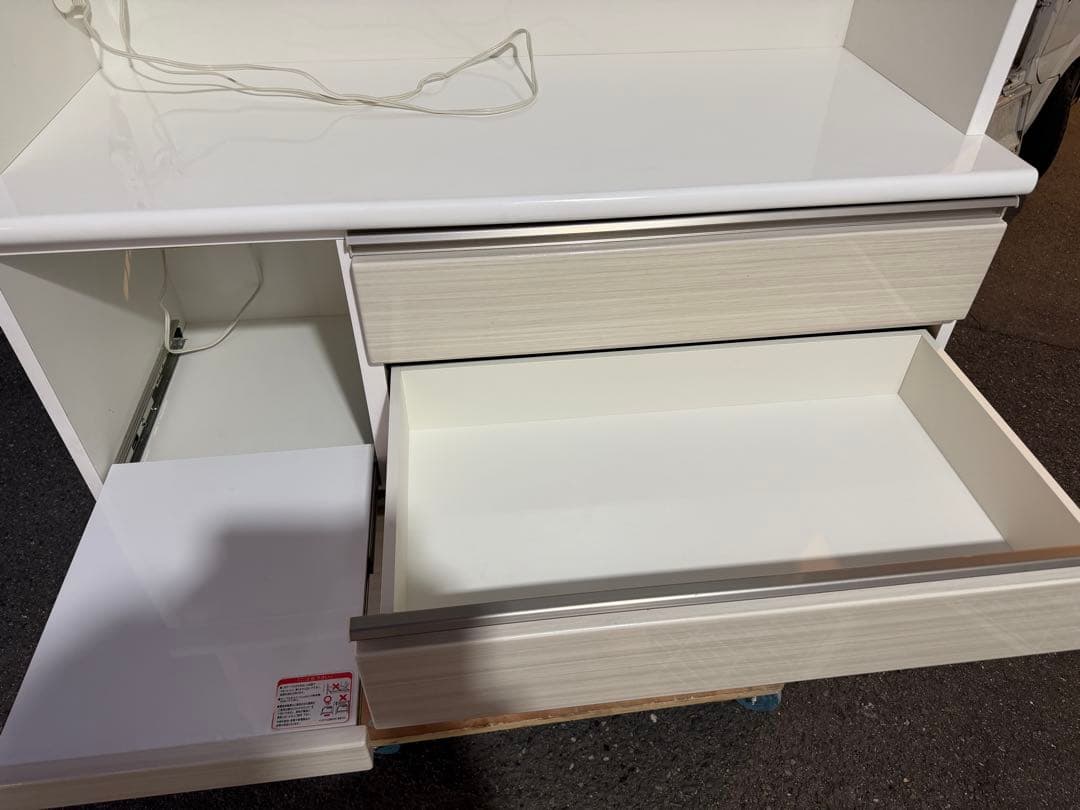 2023年製 奈良発 ニトリ 食器棚 120幅 キッチン レンジ ボード 家電