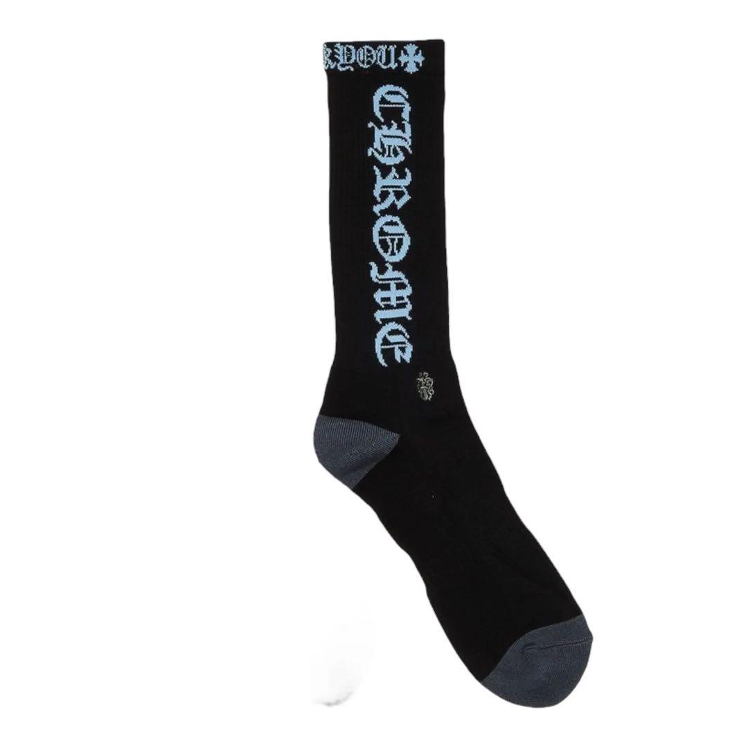 CHROME HEARTS ロゴ入り ブラックソックス