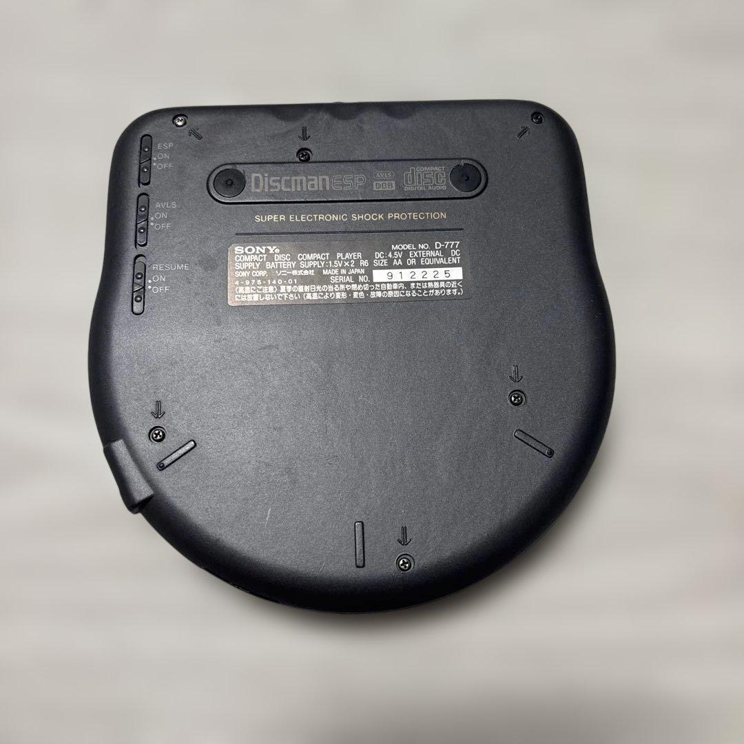 SONY ポータブルCDプレーヤー D-777