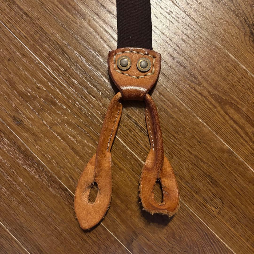 kapital レザーサスペンダー ブラウン