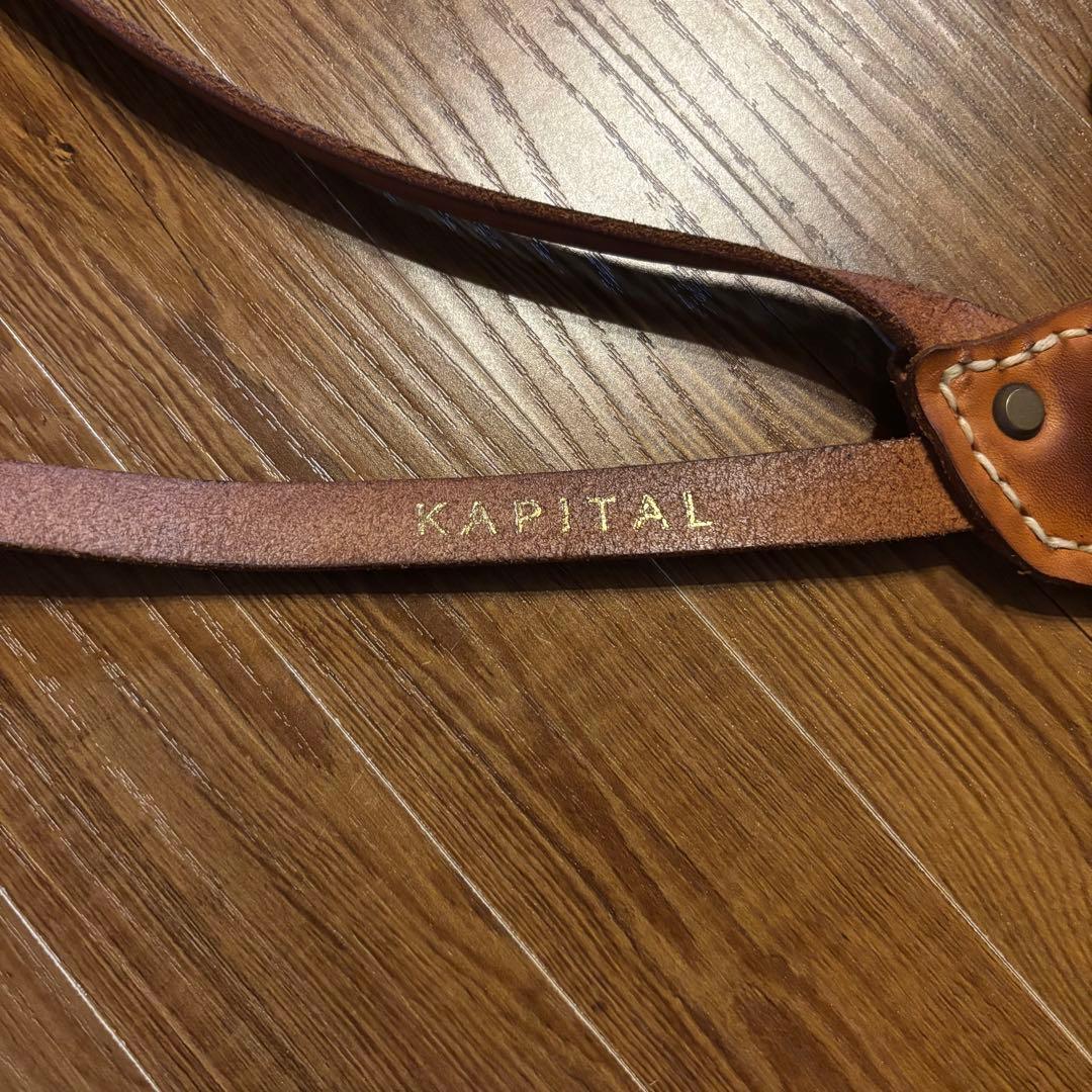 kapital レザーサスペンダー ブラウン