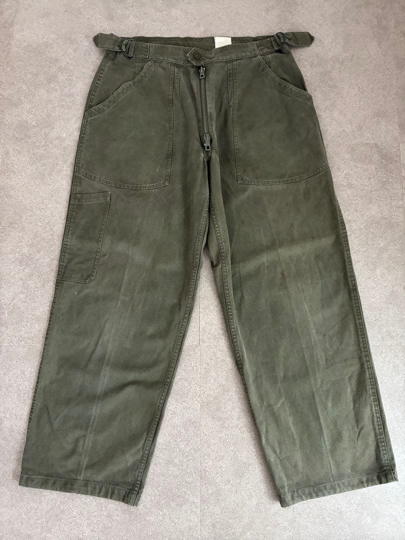 フランス軍　ヴィンテージ　メカニックパンツ　ユーロ　ミリタリー