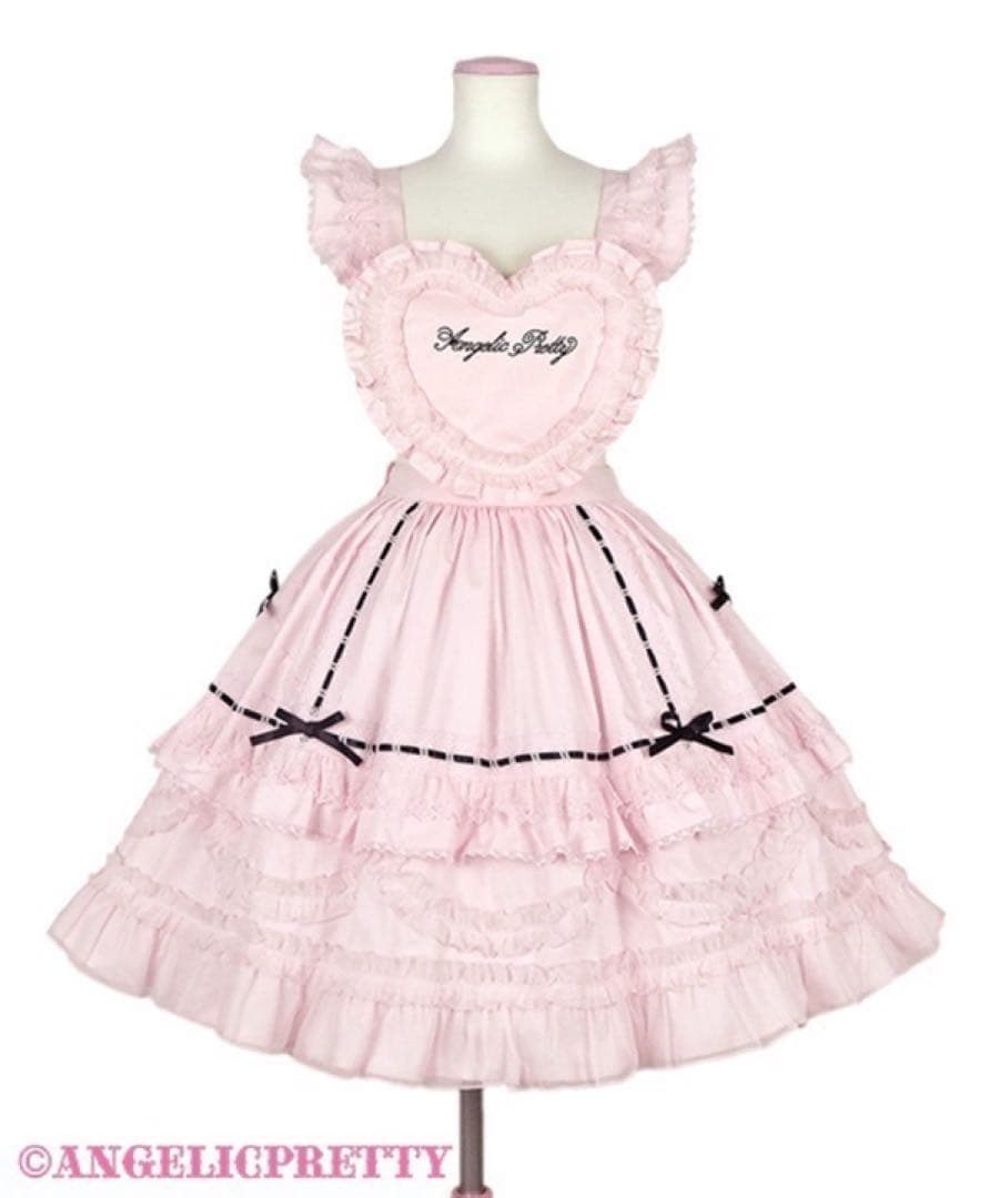 Angelic Pretty Heart胸あて付スカート