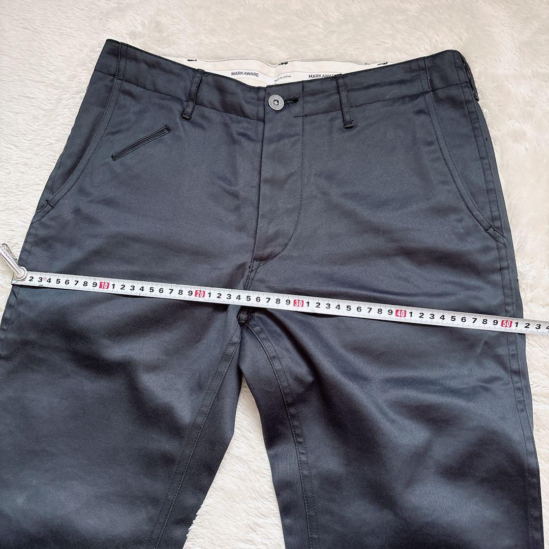 MARKAWARE マーカウェア チノパン ボタンフライ 光沢 日本製