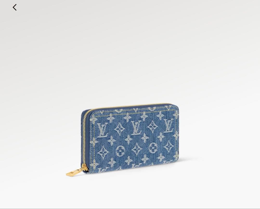 希少2024ss限定　LVリミックス　デニム　ジッピーウォレット　モノグラム