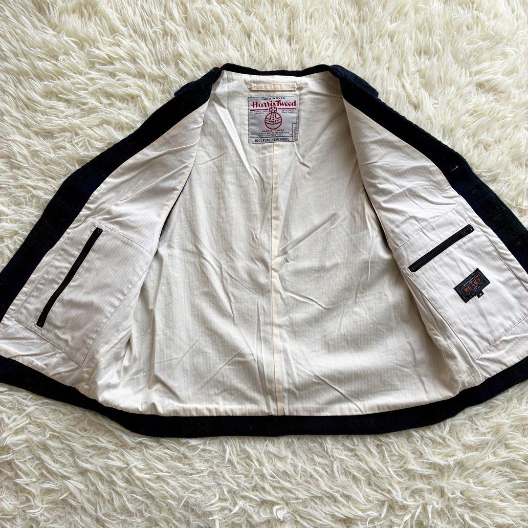 BEAMS+ ハリスツイード ブラックウォッチチェック ジレ ベスト Ｍ