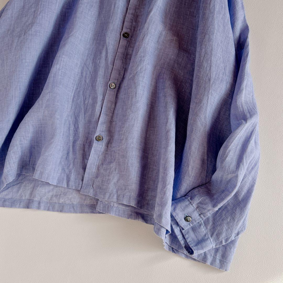 ICHI Antiquite's イチアンティークス ⿻ リネンギャザーブラウス