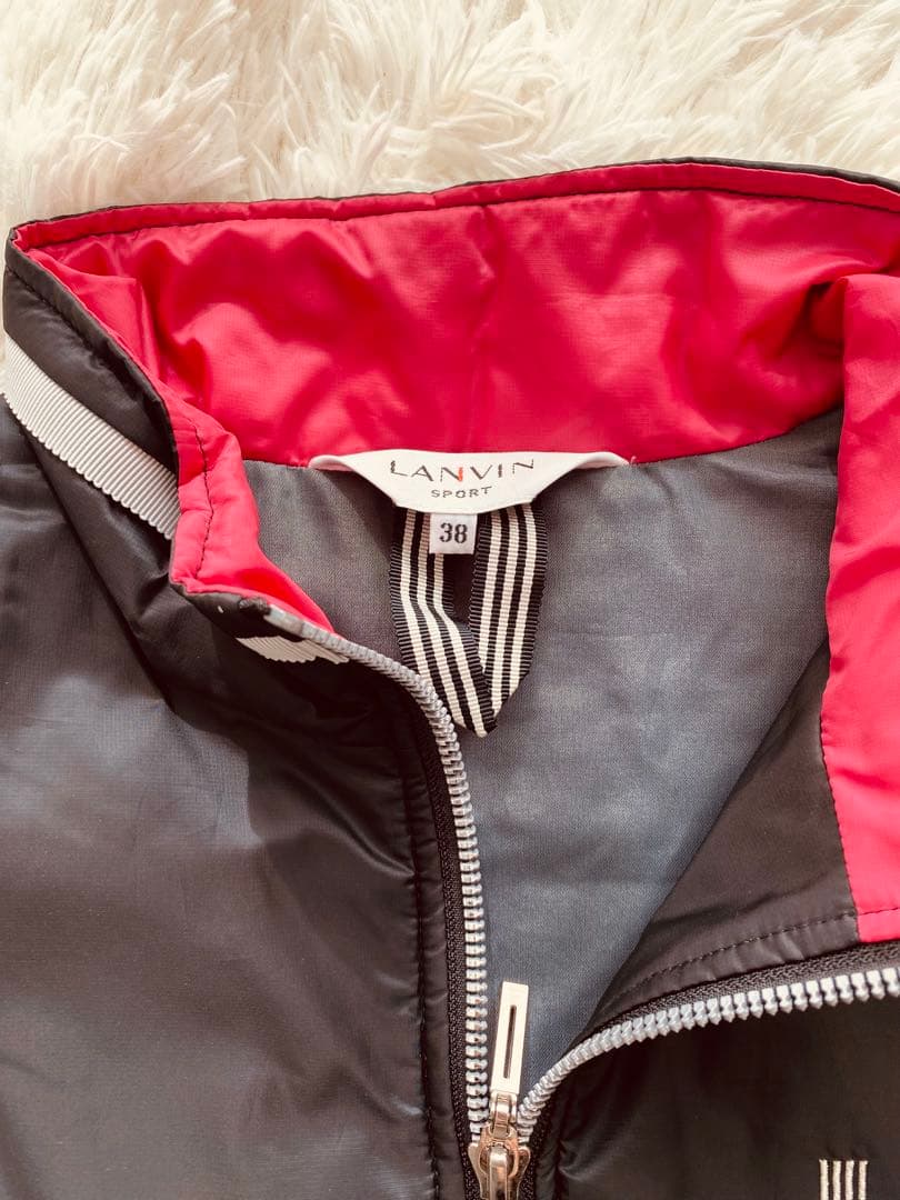 LANVIN 38 美品　ワンピース　レディース　ゴルフ　黒色　ランバンスポーツ