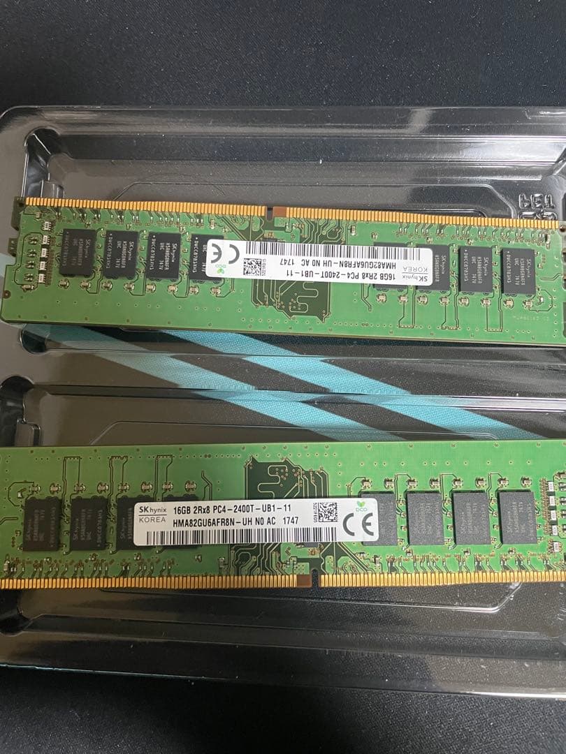 SK hynix 16GB DDR4 2400MT/s メモリー 2枚組