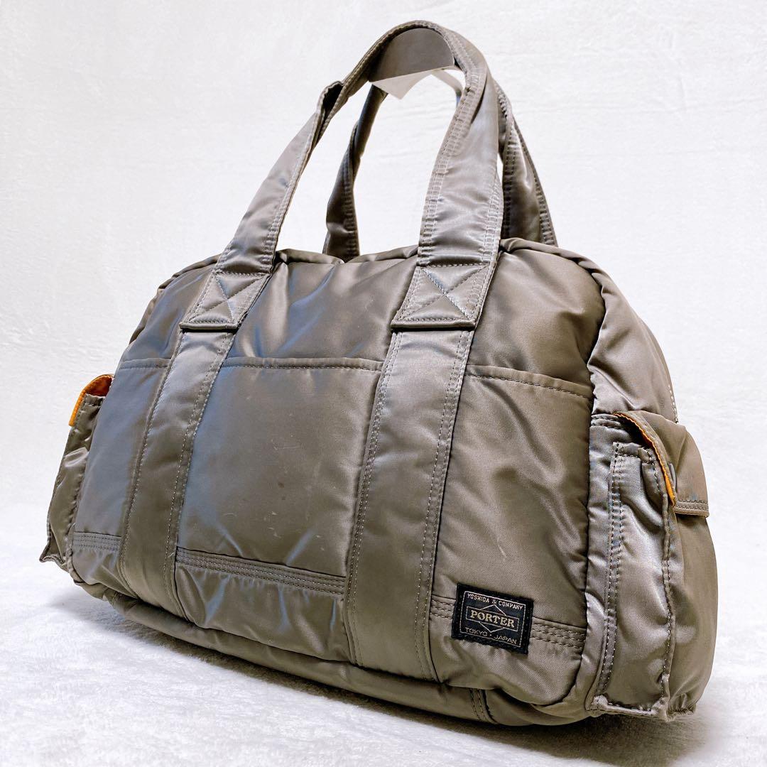 希少　PORTER　タンカー　ボストンバッグL　ダッフルバッグ　シルバーグレー