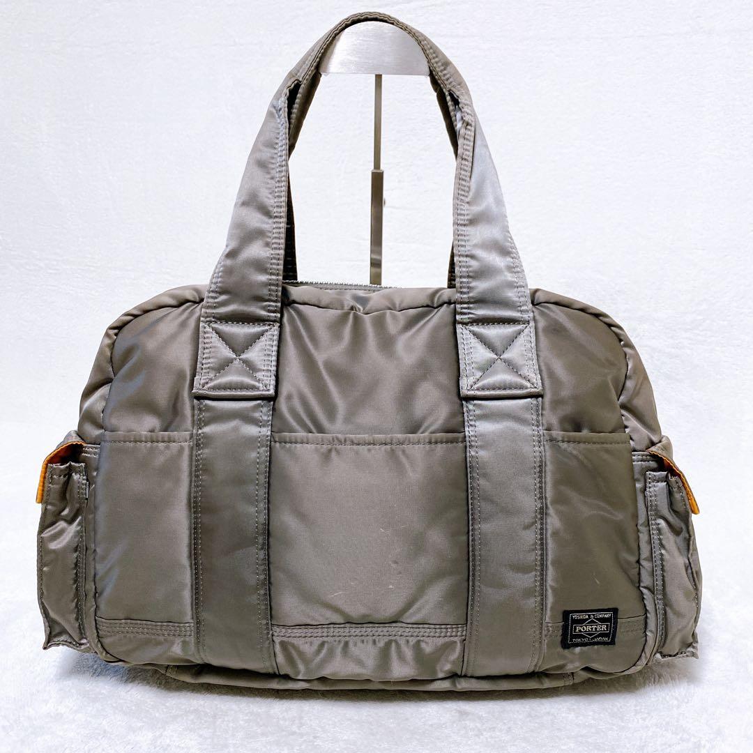 希少　PORTER　タンカー　ボストンバッグL　ダッフルバッグ　シルバーグレー