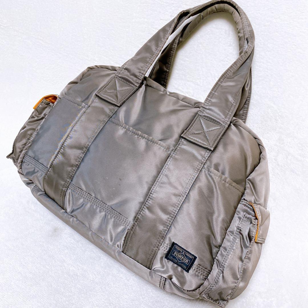 希少　PORTER　タンカー　ボストンバッグL　ダッフルバッグ　シルバーグレー