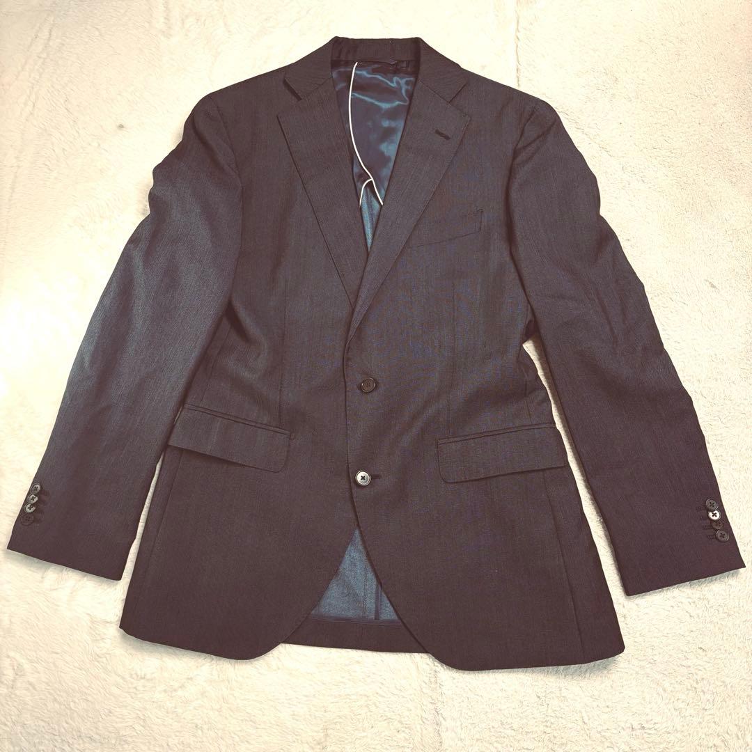 大きいサイズ ダークブルー 3ピーススーツリバーシブルベスト 175cm 本切羽