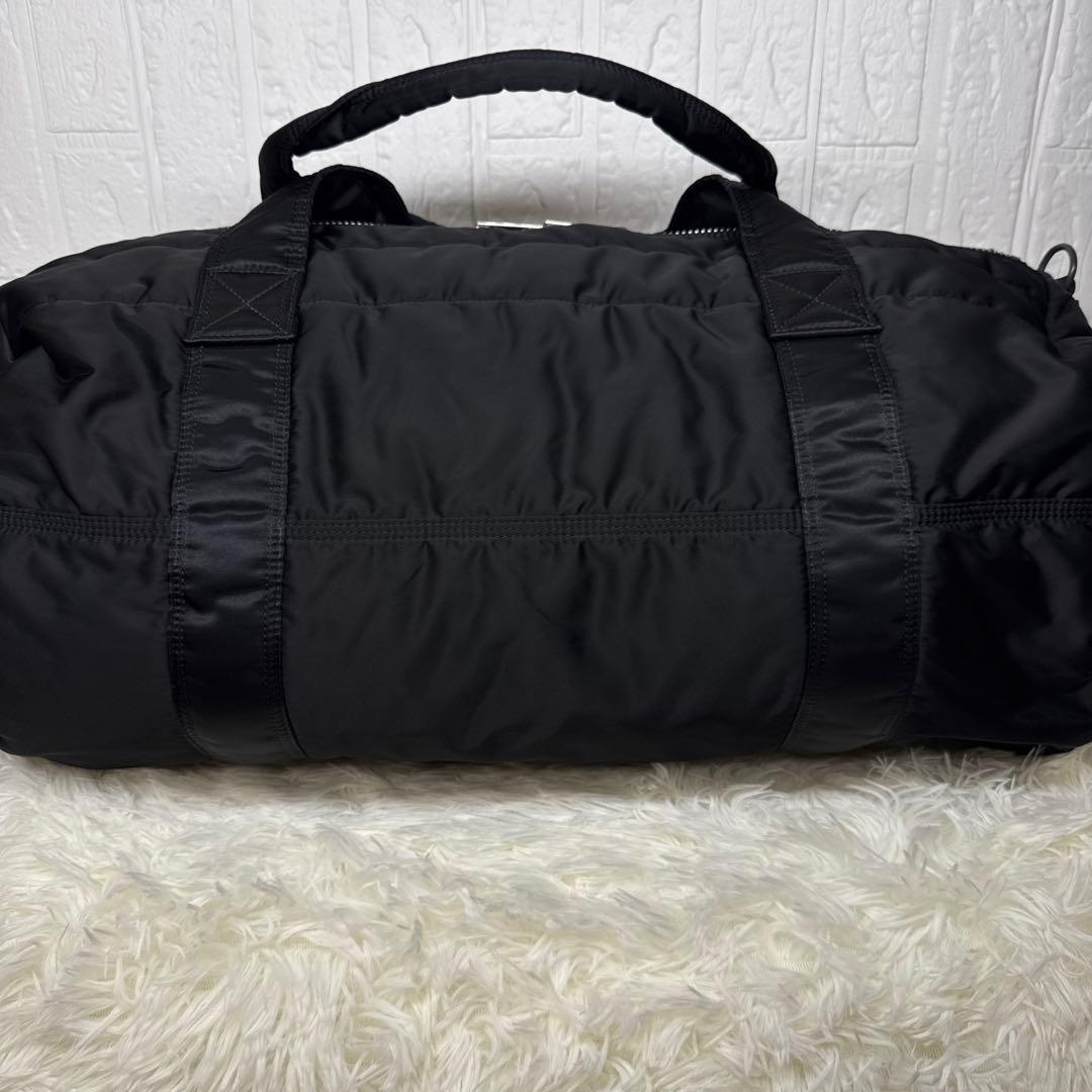 【美品】ポーター タンカー 2Way ドラムバッグ Lサイズ ブラック W57