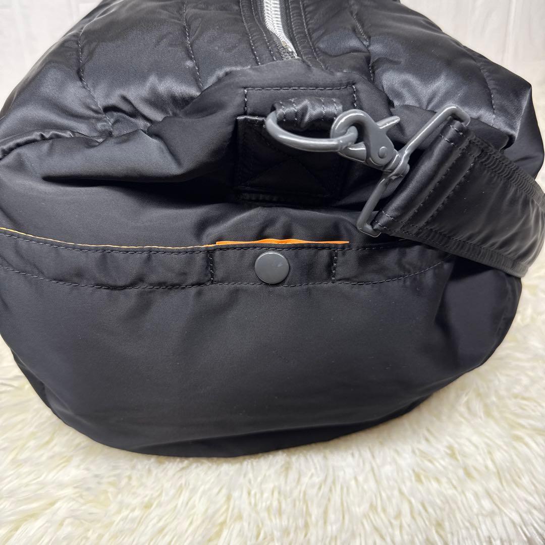 【美品】ポーター タンカー 2Way ドラムバッグ Lサイズ ブラック W57