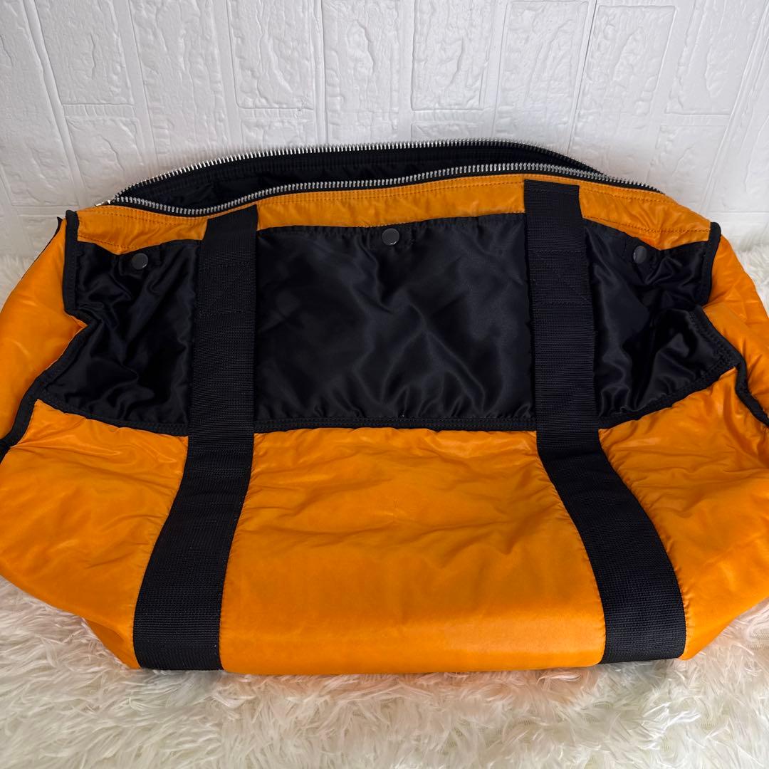 【美品】ポーター タンカー 2Way ドラムバッグ Lサイズ ブラック W57