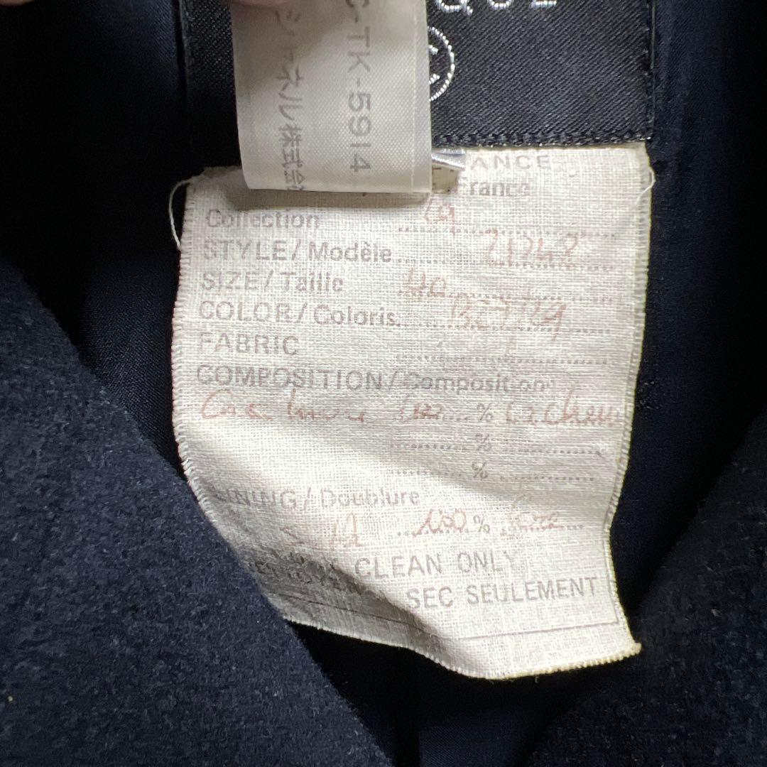 CHANEL シャネル　ココボタン コート カシミヤ100% ブラック　40