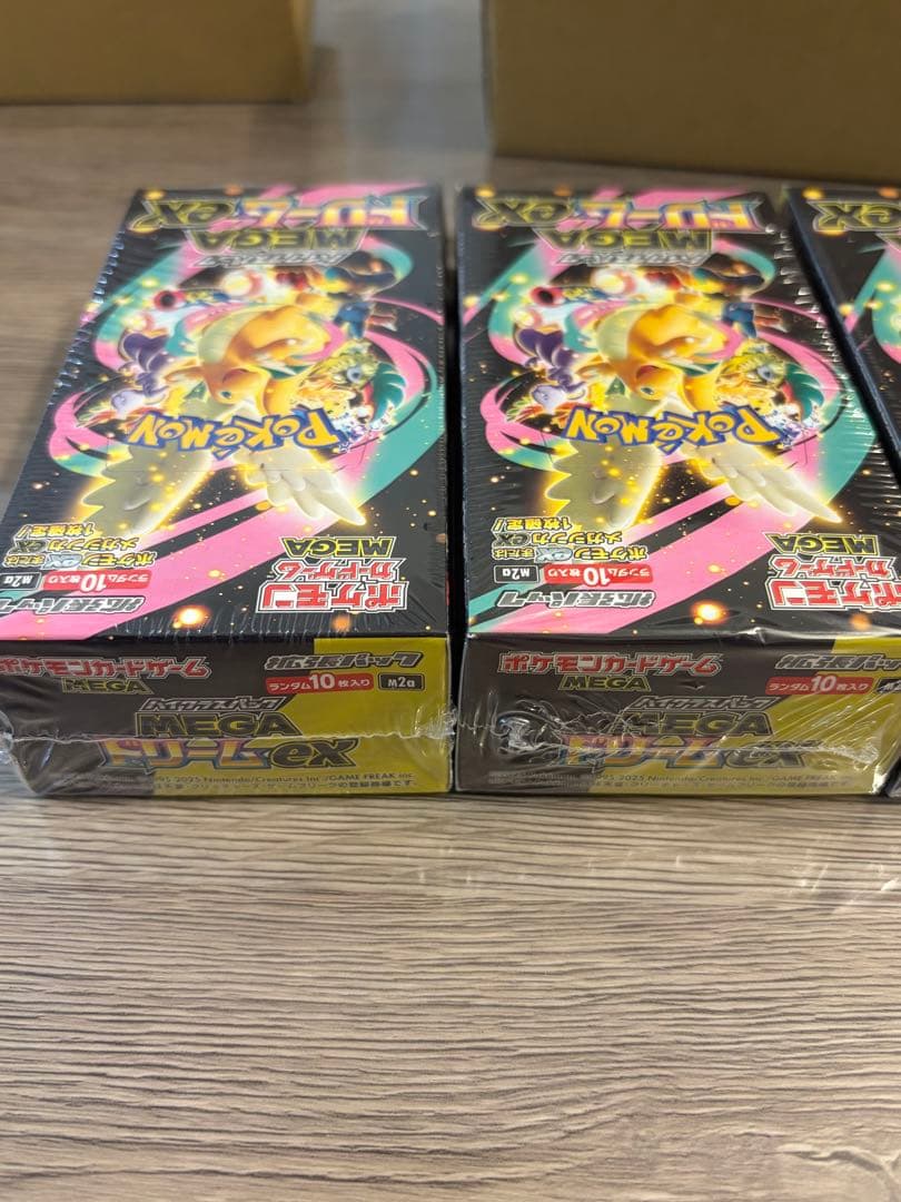 再*可様 ポケモンカードゲーム MEGAドリームex 3BOX シュリンク付き