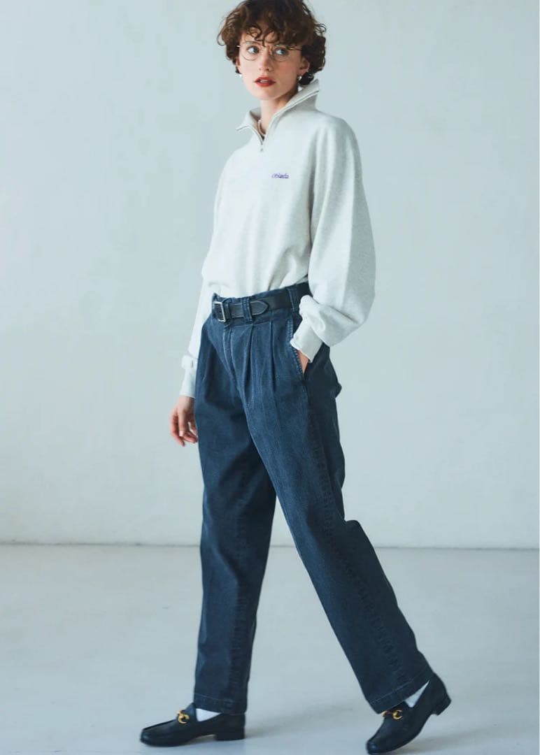 Oblada ハーフジップ トレーナー