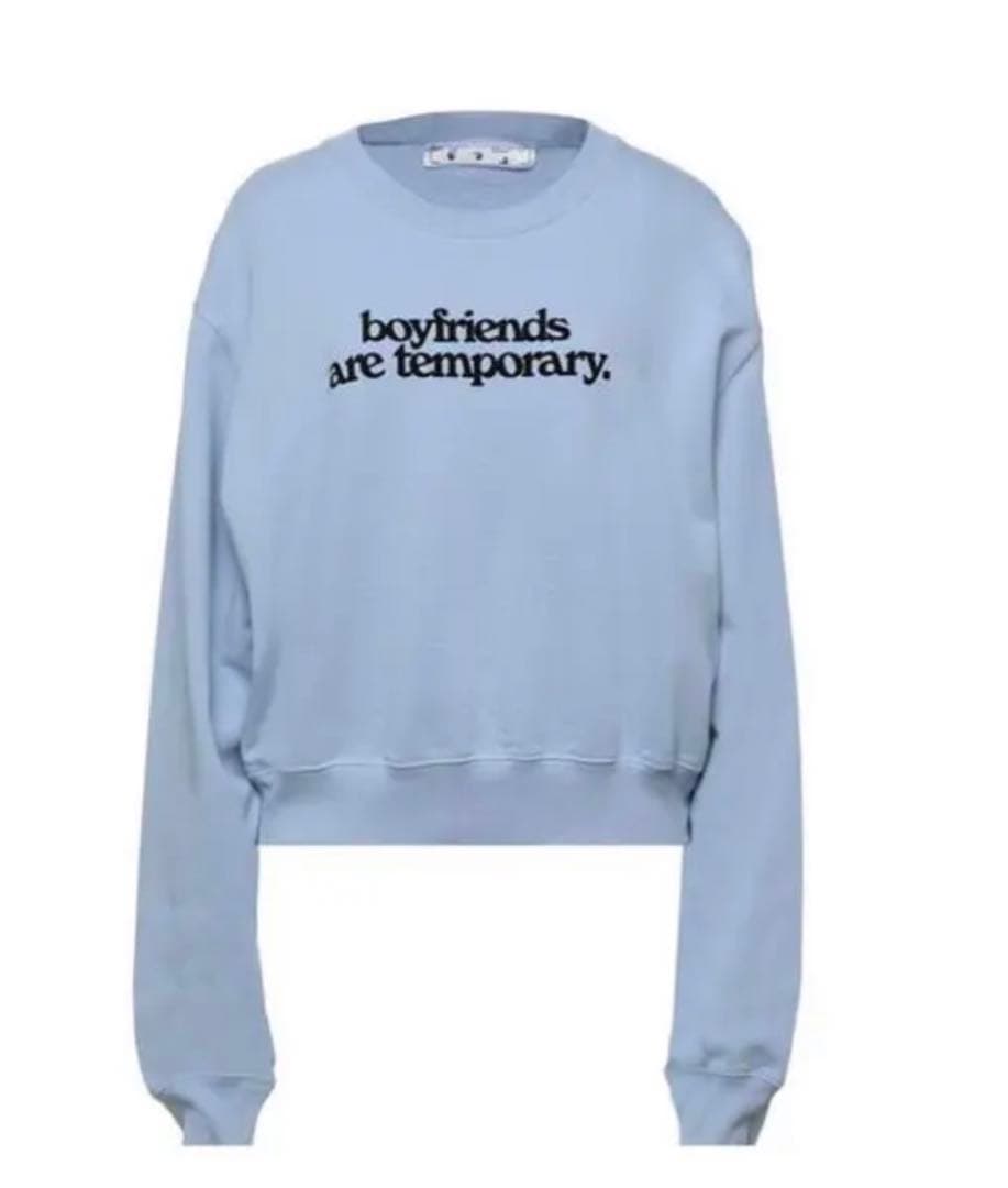 off-white スウェット　ブルー