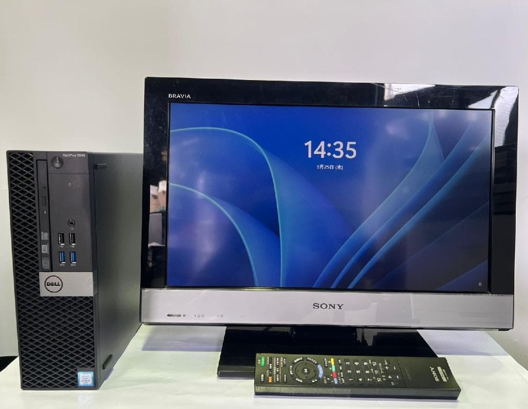 Dell OptiPlex Win11 & Sony BRAVIA TVモニター