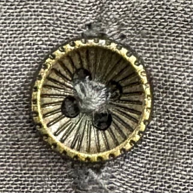 ヨーガンレール チュニック フレア ギャザー グレー インド綿 飾りボタン L