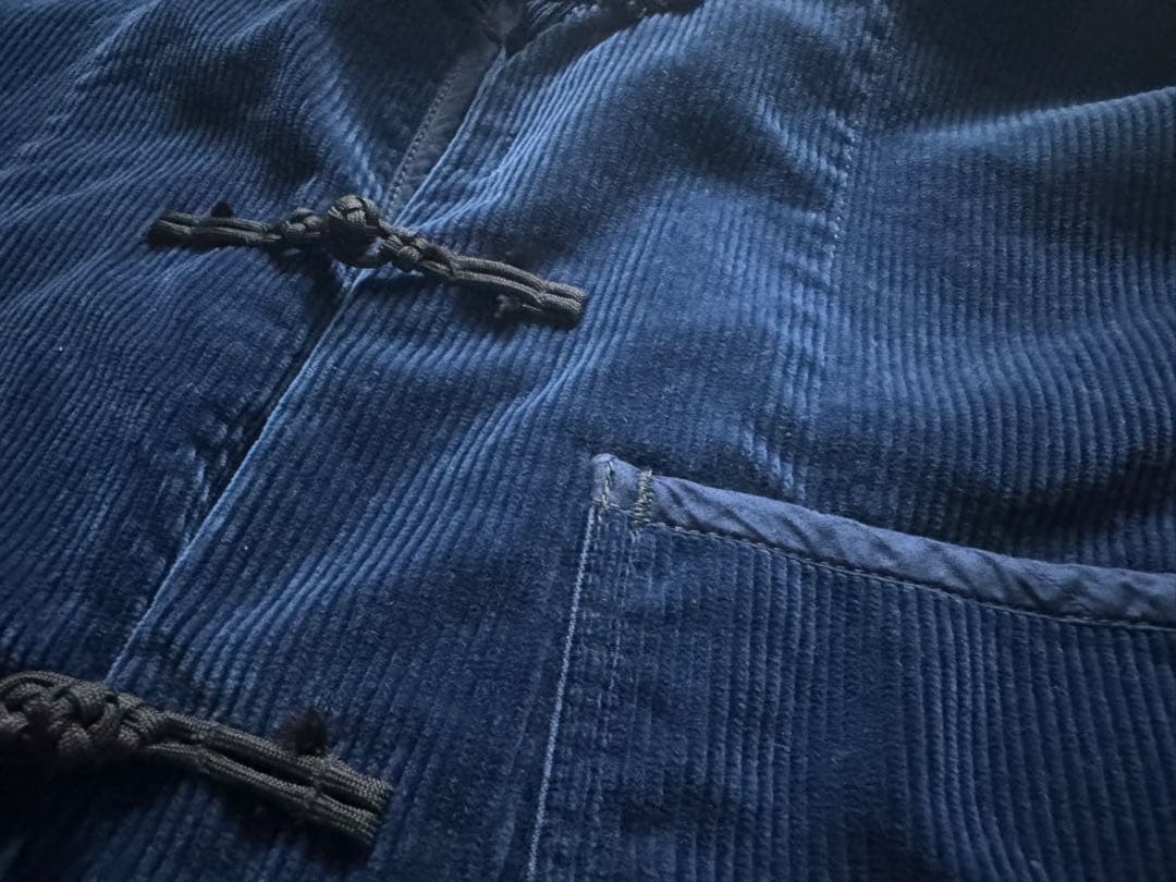 【PORTER CLASSIC】コーデュロイチャイナジャケット(NAVY)