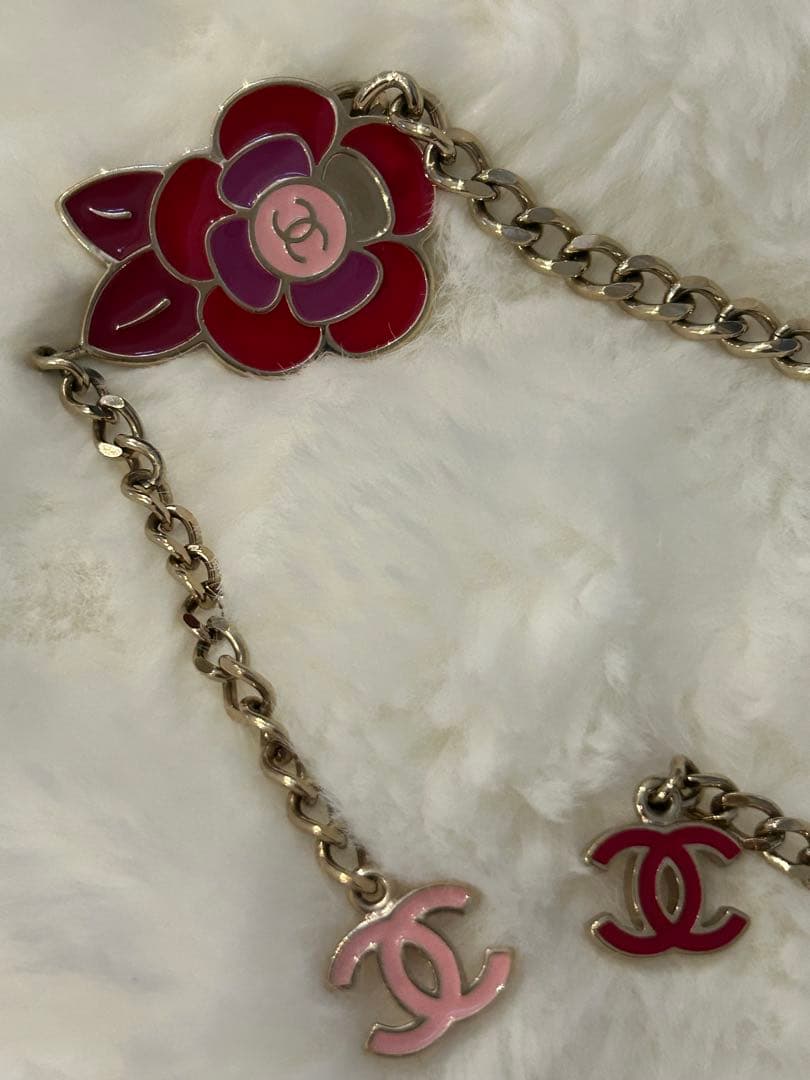 希少CHANEL チェーンベルト♡ヴィンテージフラワーネックレス1メートル１cm