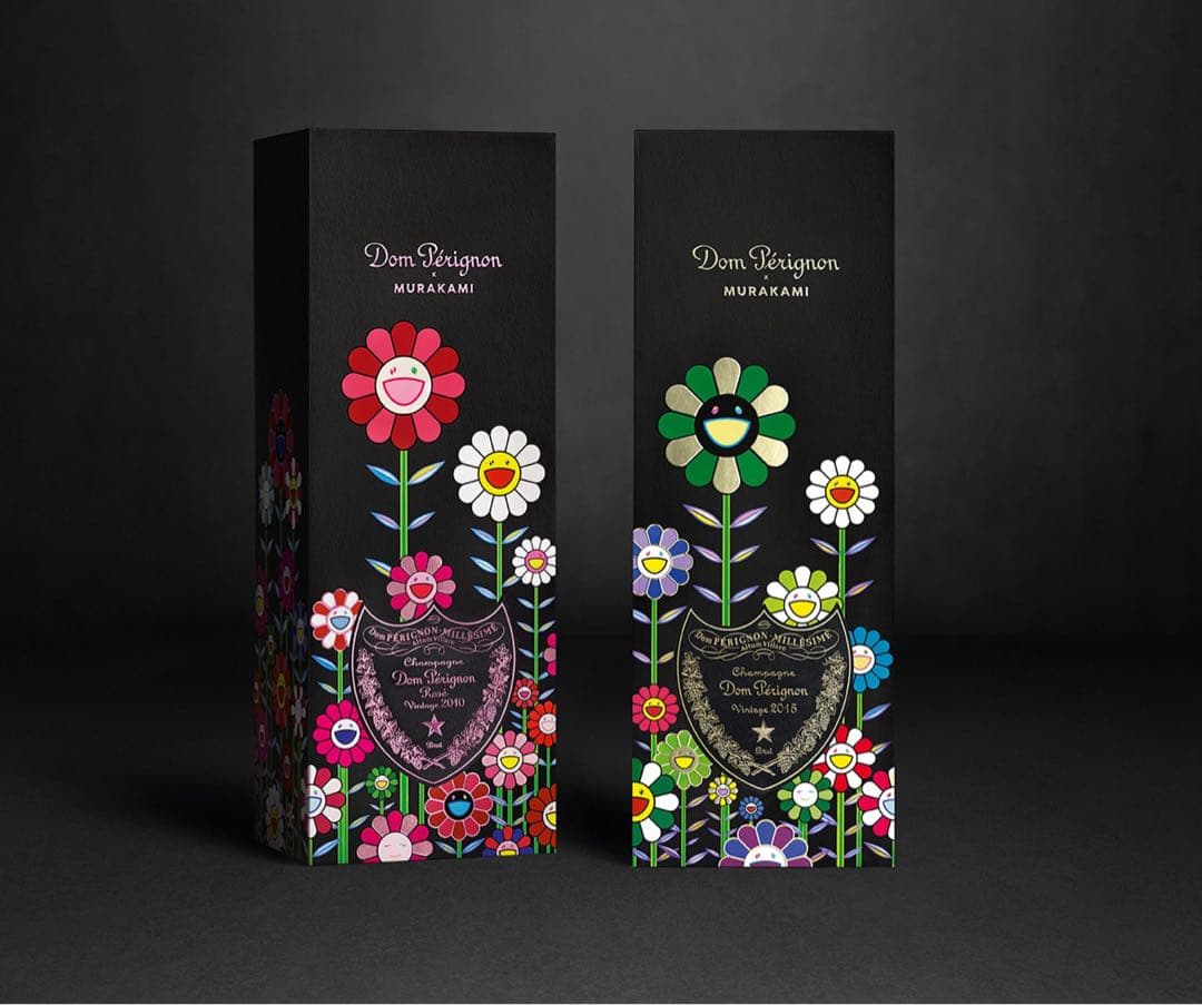 【完全新品未開封】　ドンペリニヨン村上隆限定2本セット（2015、ロゼ2010）