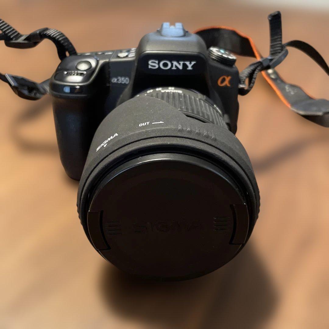 SONY DSLR-A350 SIGMAレンズ バッテリー 三脚 カメラバッグ付