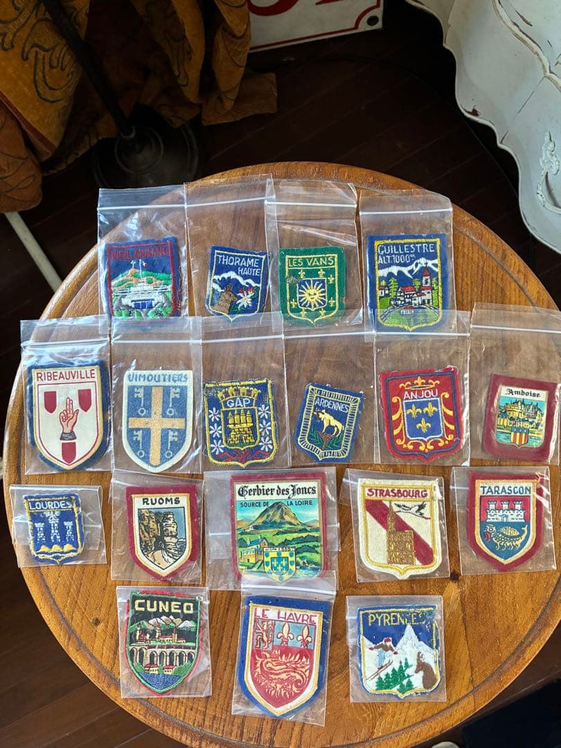 tanak アンティーク　ビンテージ　ワッペン　エンブレム　刺繍　布製