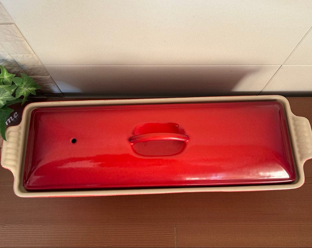 LE CREUSET ☆ル・クルーゼ☆テリーヌ型32cm☆チェリーレッド☆