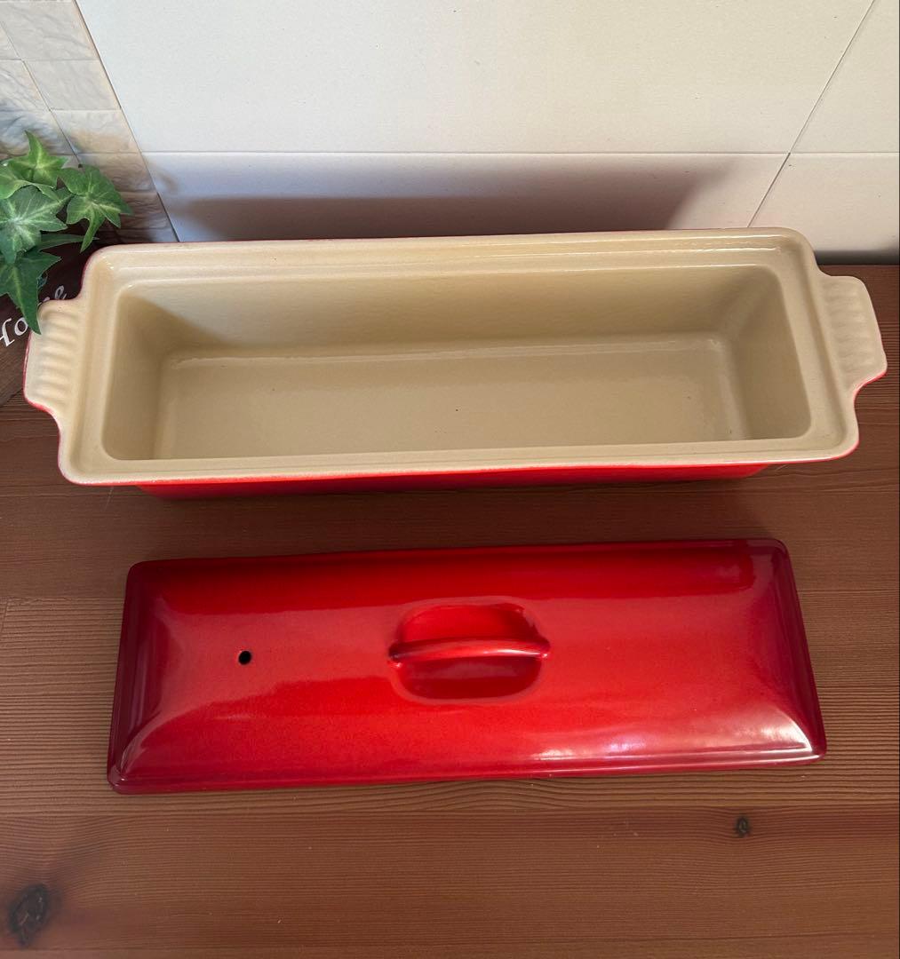 LE CREUSET ☆ル・クルーゼ☆テリーヌ型32cm☆チェリーレッド☆