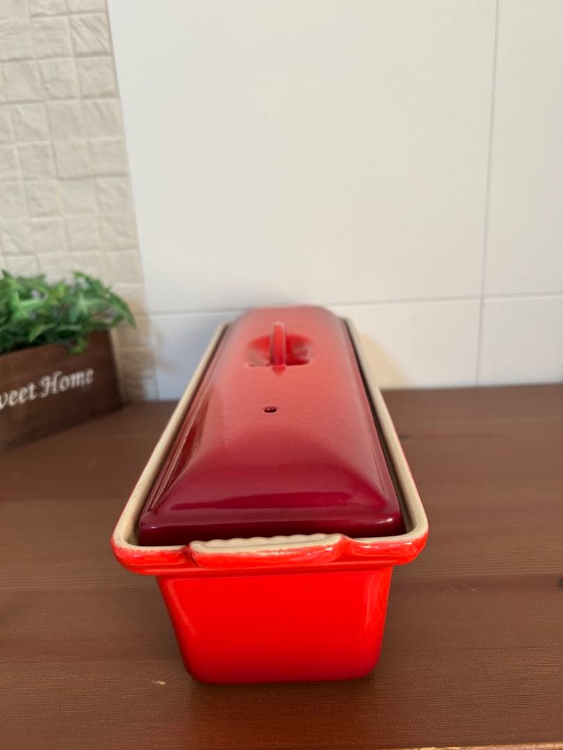 LE CREUSET ☆ル・クルーゼ☆テリーヌ型32cm☆チェリーレッド☆