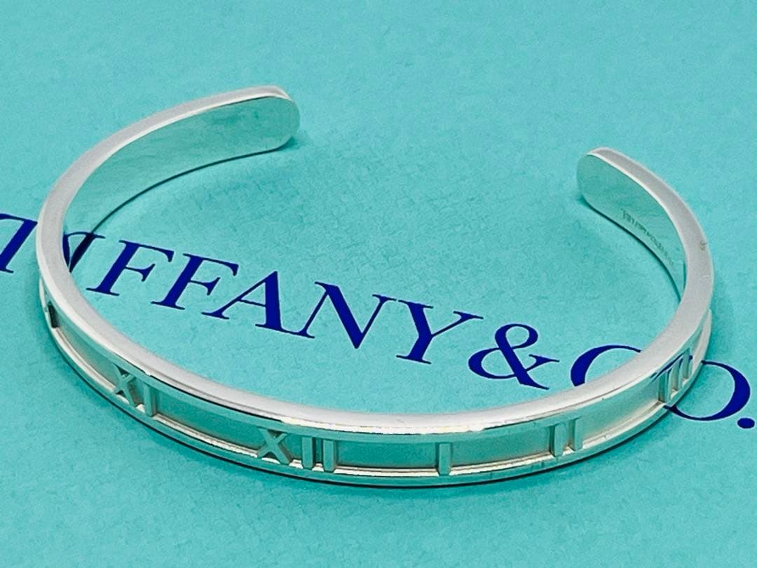 c714 超美品　オールドティファニー　1995 アトラス　ATLAS バングル