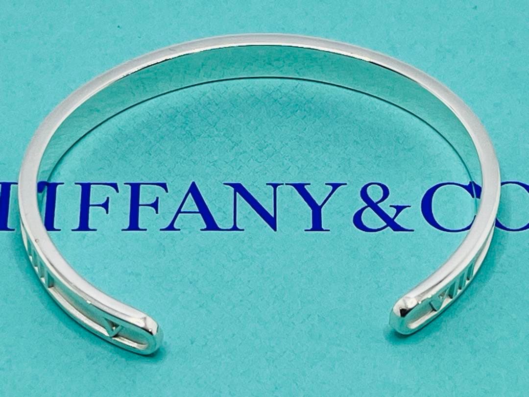 c714 超美品　オールドティファニー　1995 アトラス　ATLAS バングル