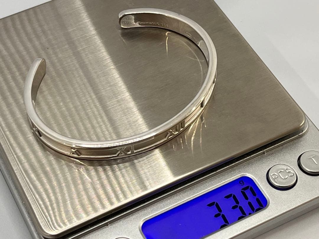 c714 超美品　オールドティファニー　1995 アトラス　ATLAS バングル