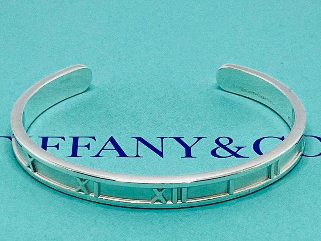 c714 超美品　オールドティファニー　1995 アトラス　ATLAS バングル