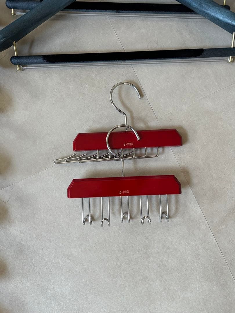 高級ハンガーセット　マイネッティ（ブルー　ブラウン）　ナカタハンガー