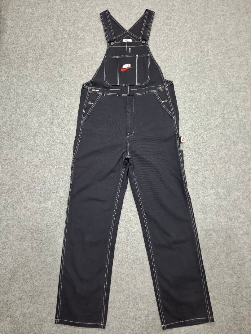 18AW Supreme NIKE Cotton Twill Overalls黒