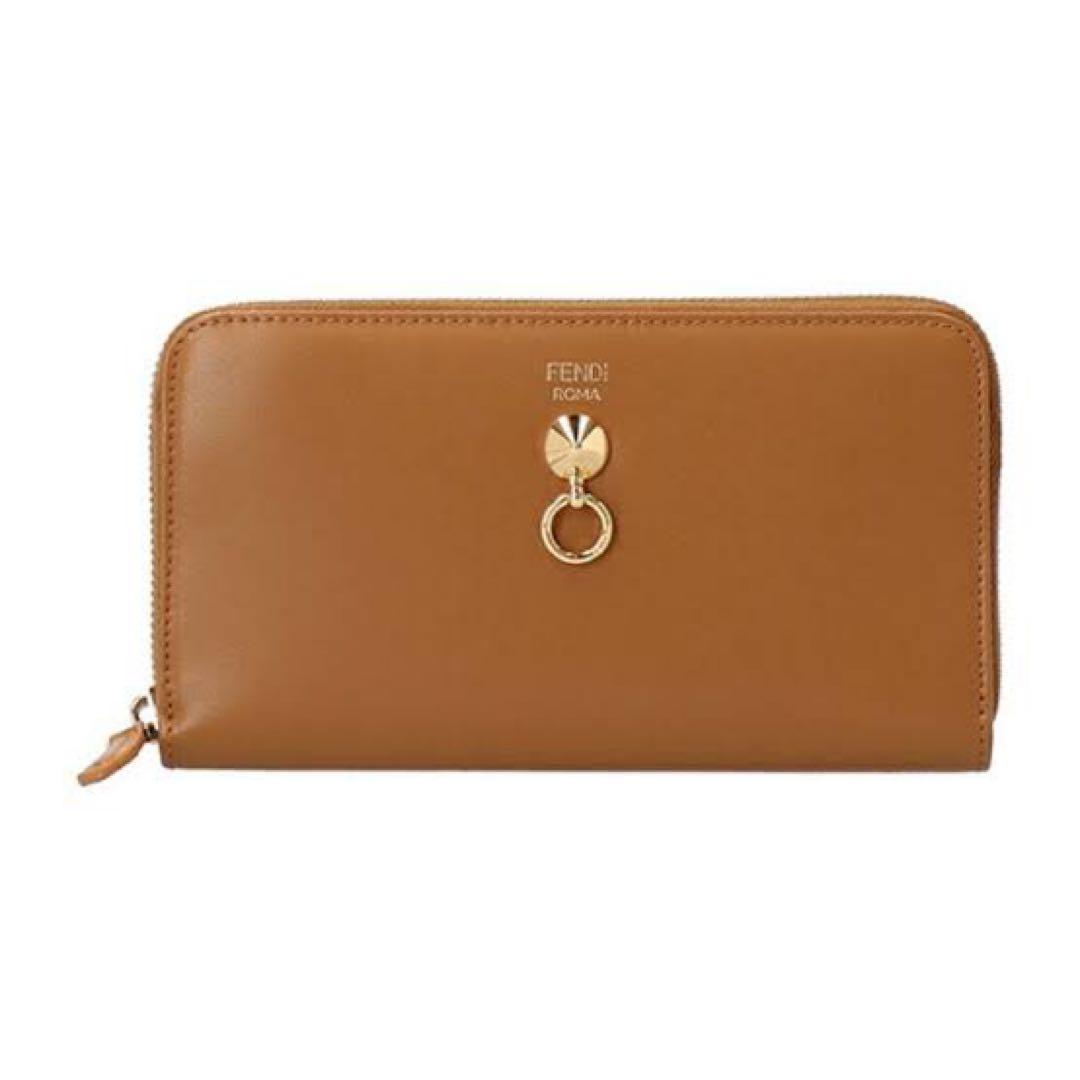 FENDI バイザウェイ　ラウンドファスナー　ブラウン 長財布 保存袋付き