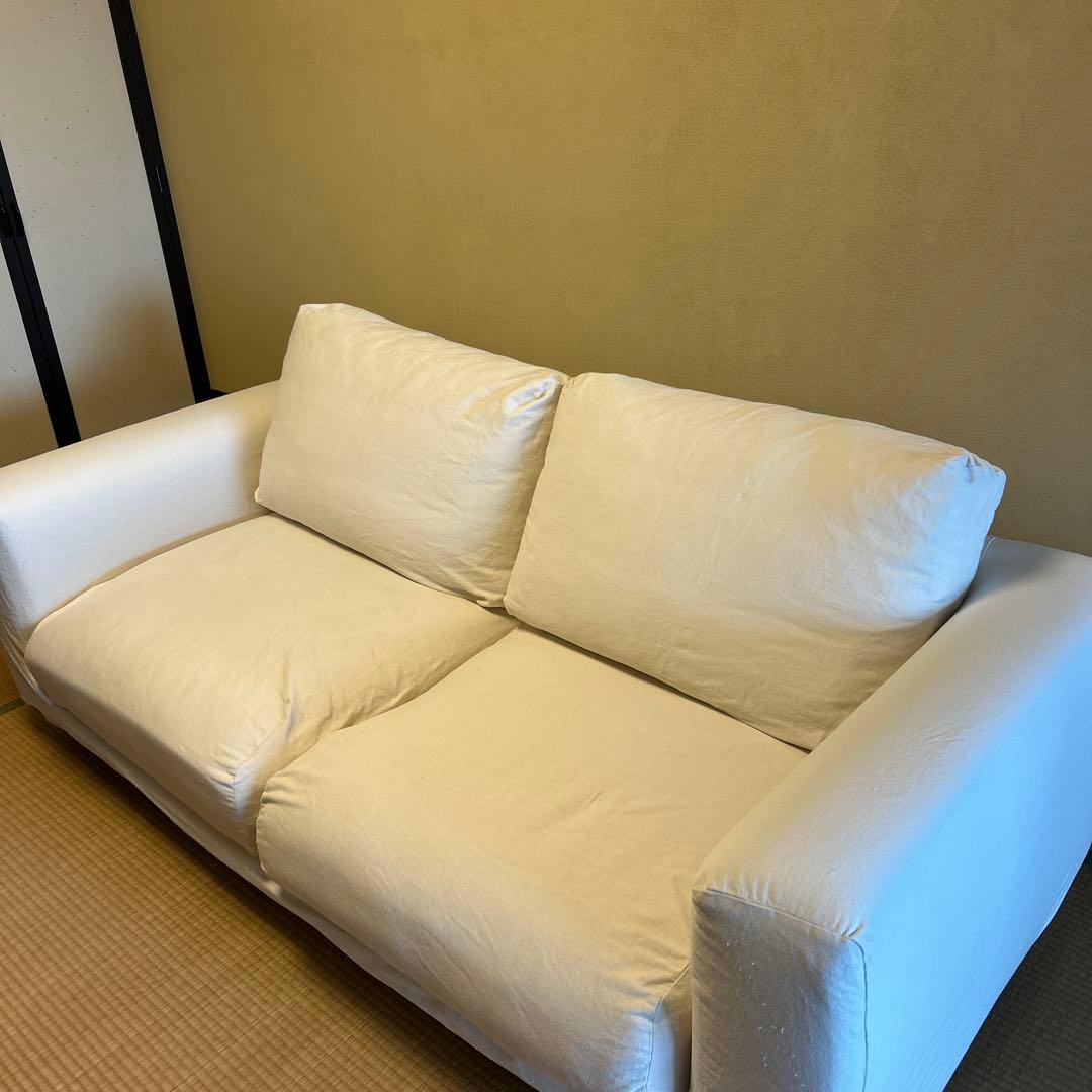 無印良品 ソファ2.5シーター フェザーポケットコイルソファ