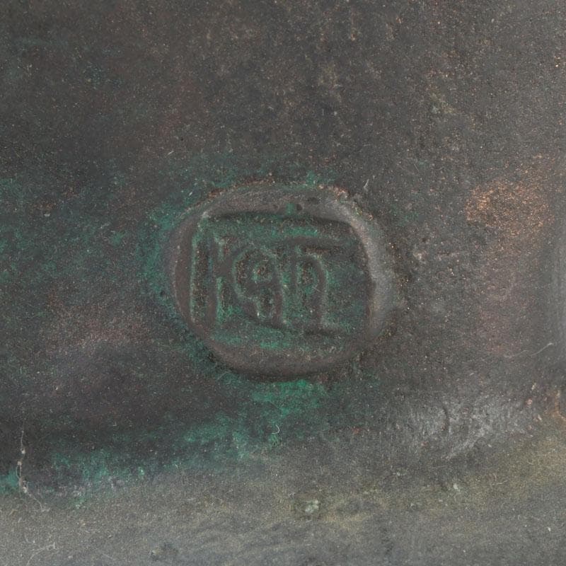 彫刻家　翁観二作　ブロンズ像　裸婦像　女性像　重さ約3kg　C　9790A